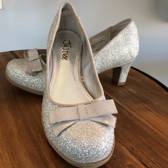 size 13 silver heels